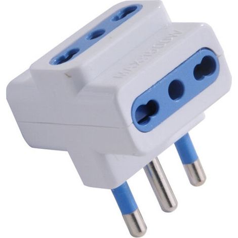 Adaptador triple 16A+T blanco Syntesy 00354