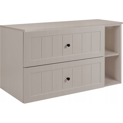 Waschtischunterschrank - 80 cm - Kashmir Farbe - Elegantes Design - Soft Close (1/5)
