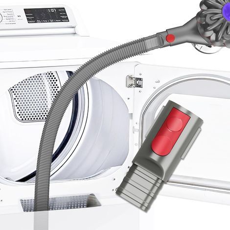 Kit de nettoyage de conduit de sèche-linge compatible avec l'accessoire de nettoyage de peluches pour sèche-linge Dyson pour V7 V8 V10 V11 V12 V15,gris (1/5)