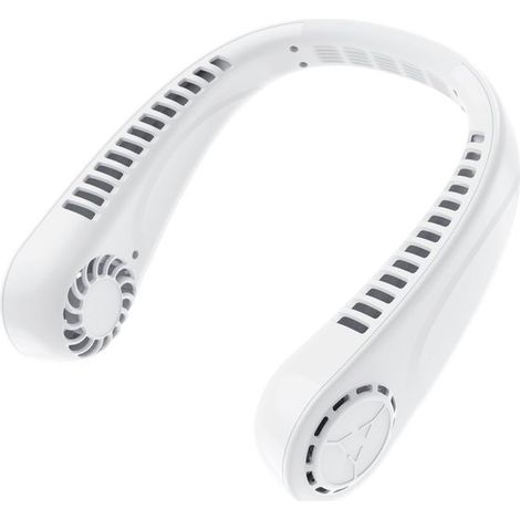 Ventilador de cuello portátil, ventilador sin aspas ajustable con batería de 1200 mAh para oficina, hogar y exteriores. (1/2)
