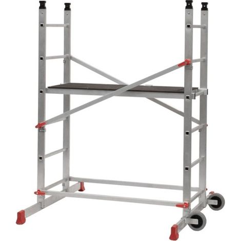Échafaudage roulant aluminium Dynamic - Hauteur de travail 2,77 m (1/3)