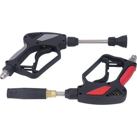 Pistolet de lavage haute pression 5000PSI 10.57GPM, sécurité anti-rotation avec verrou, déclencheur pour nettoyage auto, raccord mâle M8x1,5mm, embout connecteur, jeu de 5 pièces (1/5)
