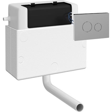 Nuie Pneumatic Dual Flush Concealed Cistern and Chrome Push Buttons - XTY011M01 (1/2)