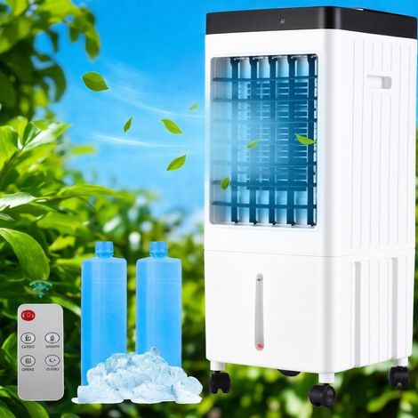 MRTRS–Télécommande Rafraîchisseur d'air portable 2000m³/h – Capacité réservoir 10L- Minuterie 7,5h – 3 vitesses –Pour 20m² à 30m²
