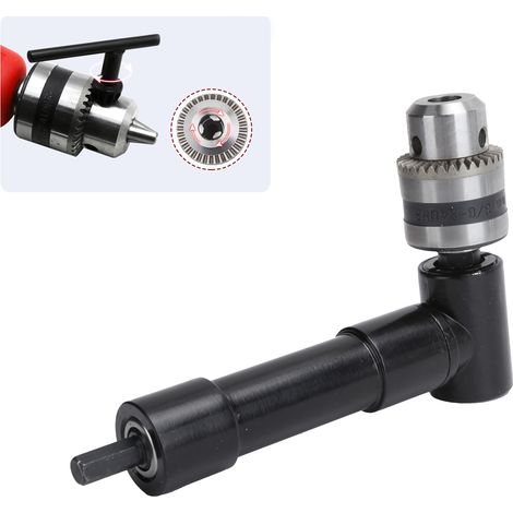 Adaptateur de Perceuse à Angle Droit 90°, Accessoire de Perçage pour Outils Électriques, Pièces de Perceuse (1/5)