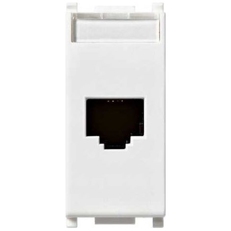 14338.8 Enchufe Rj45 Netsafe Cat5E Utp Blanco Plano