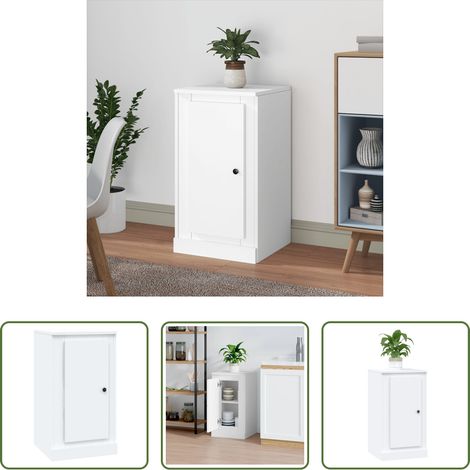 vidaXL Stauraum - Sideboard Weiß 37,5x35,5x67,5 cm Holzwerkstoff (1/5)