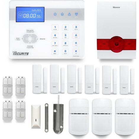 Alarme maison sans fil ICE-Bi57 Compatible Box internet et GSM