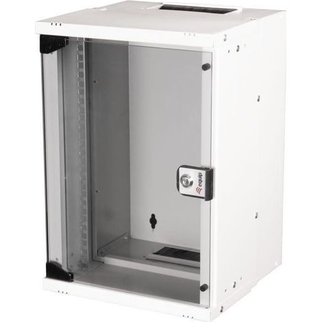 Equip Armario Rack 9U gris claro en acero mural