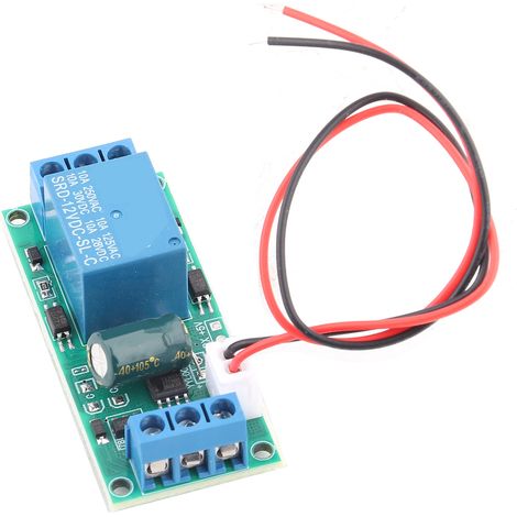 Module de relais de déclenchement de haut niveau de commutateur de verrouillage automatique 12V, un bouton de démarrage et d'arrêt de verrouillage (1/5)
