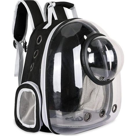 Sac à dos de transport pour animaux de compagnie, cage de voyage respirante et transparente pour chats et chiens, sac de transport capsule spatiale