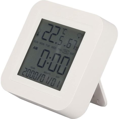 Thermomètre d'ambiance intelligent WiFi, hygromètre sans fil avec contrôle à distance via smartphone pour chambre d'enfant, chambre à coucher, serre et bureau (1/5)