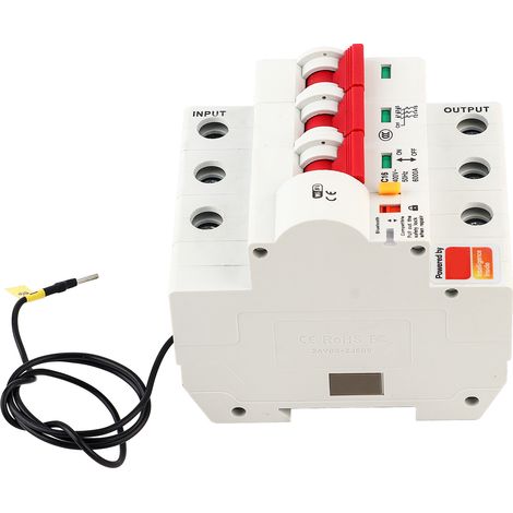 Disjoncteur intelligent WiFi PA66-DSM, boîtier ignifugé AC220V, commande à distance via application mobile (1/5)