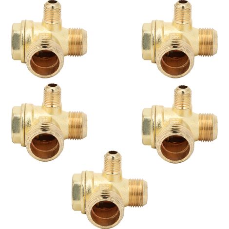 Lot de 5 clapets anti-retour pour compresseur d'air, unidirectionnels, chanfreinés, en alliage de zinc, pour petites pompes à air. Accessoires