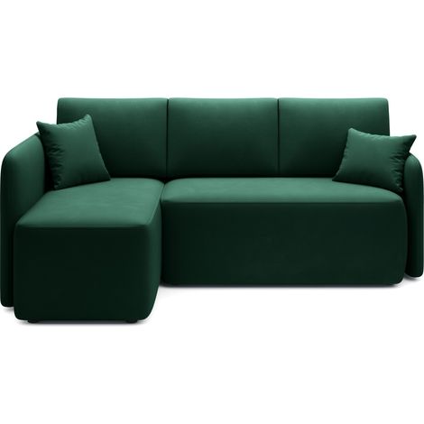 Canapé d'angle collection HEDSON coloris Vert émeraude (1/3)
