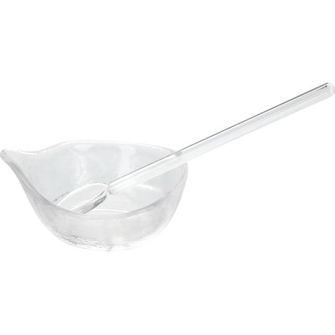 Glass Facial Mask Container Kit with Spoon Easy to Clean and (1/5)
