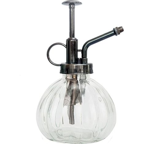 Vaporisateur pour plantes, flacon pulvérisateur décoratif en verre style vintage avec pompe intégrée, petit arrosoir (1/5)