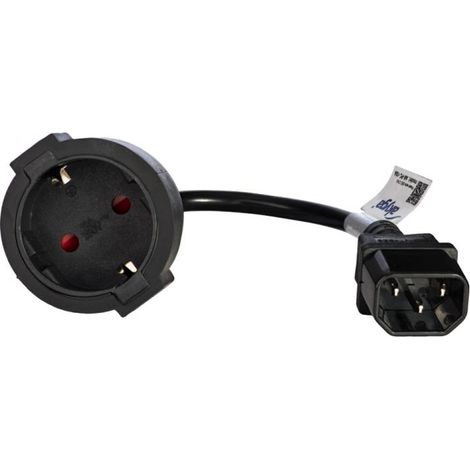 Adaptador para SAI Akyga AK-PC-10A, 3 pines, IEC C14, CEE 7/4, Schuko, 15 cm (1/3)
