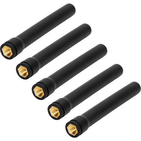 Lot de 5 antennes WiFi 2,4 GHz à gain élevé, étanches, de type hexagonal, pour module sans fil, connecteur SMA mâle. (1/5)
