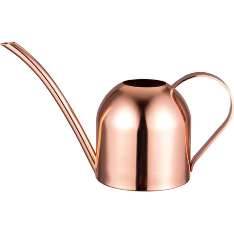 Arrosoir Mini - 500 ml - Acier Inoxydable - Bec Long - Pour Plantes en Pot et Suspension - Intérieur Extérieur - Rose (1/5)