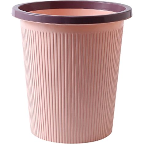 Poubelle Rose Moderne Grande pour Cuisine Salle de Bain Salon Conteneur Déchets Élégant