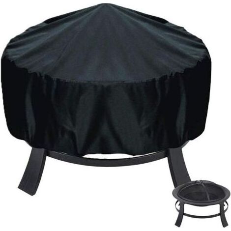 Housse de Protection pour Braséro Rond,Housse pour Foyer Imperméable de Protection Jardin Patio Extérieur 80 x 65cm Housse de protection pour brasero (1/4)