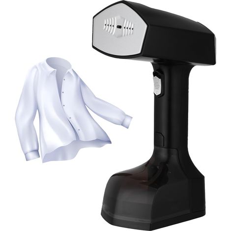 Plancha de vapor portátil profesional, vaporizador portátil, vaporizador de viaje para ropa en ABS negro (1/5)