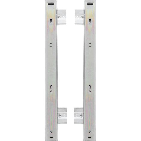 1 paire de rails coulissants en acier pour plateau clavier bureau (1/5)