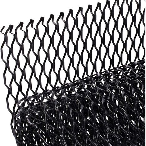Grille en aluminium, 100 x 33 cm, grille de ventilation, résistante à la corrosion (trou de 8 x 25 mm). (1/5)