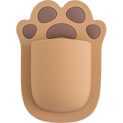 Boîte de Rangement Murale en Silicone de Support de Brosse à Dents de poinçon Gratuit de Dessin animé pour l'outil de Salle de Bain à la Maison (1/5)
