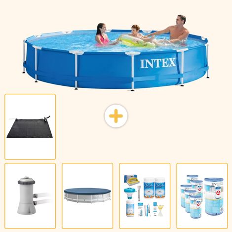 Intex Piscine Tubulaire Ronde - 366x76 cm - 6-pièces SCB18 (1/5)