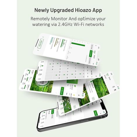 Watering Programmer Zones, Irrigation Controller with Weather Sensing, Volume Calculation, Automatic Watering for Lawn, Garden, Vegetable Garden (1/4)