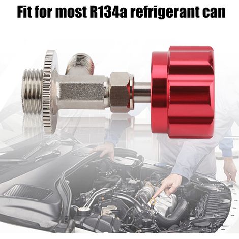 Robinet de valve de recharge climatisation auto M14x1/4 pour bouteille R134a SEA - Ouvre-bouteille (1/5)