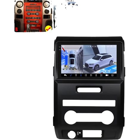 Sistema multimedia, pantalla de alta resolución, compatible con Ford F-150 2015-2021, cámara QS8 360 B (1/2)