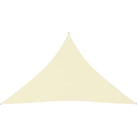 Voile toile d'ombrage Triangulaire - 3 x 3 x 4,24 m - Tissu Oxford - Protection UV (1/4)