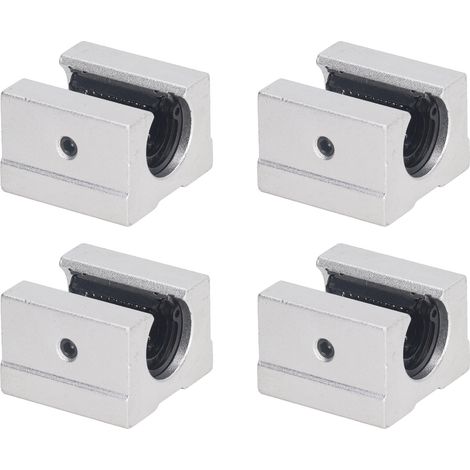 Stück Linearkugellager-Gleitblöcke SBR12UU aus Aluminiumlegierung, offene Linearführungseinheit (1/5)