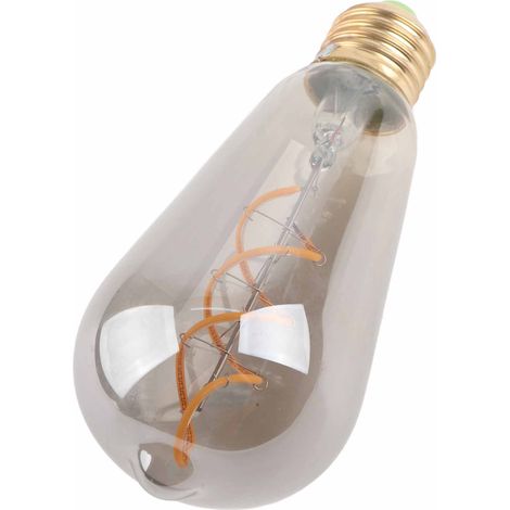 Ampoule LED à filament ST64 vintage, dimmable, 360 lm, lumière chaude, pour la maison, la chambre ou le bureau, 220 V (1/5)