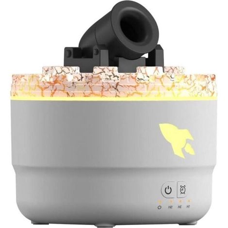 Humidificateur d'arômes Cannon 280 ml Tourelle - Humidificateur d'aromathérapie - 2 modes de brumisation - Lumières LED colorées - Diffuseur à arrêt automatique sans eau - Bureau à domicile - Salle de