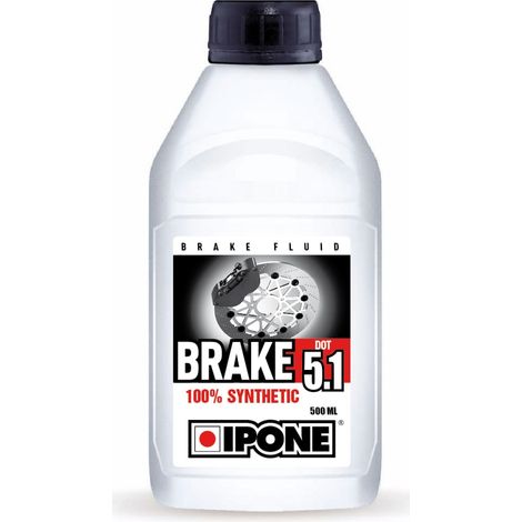 Líquido de frenos Ipone 500 ml DOT 5.1 Sintético 270 °C para motocicleta