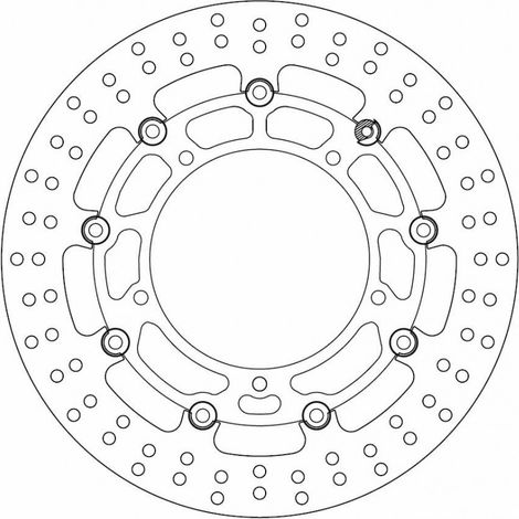 Disque de frein avant Ferodo pour Moto Yamaha 1000 YZF R1 2007 à