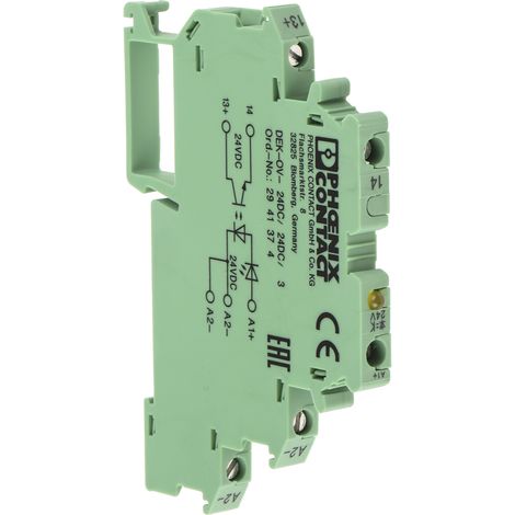 Relais statique Phoenix Contact DEK-OV- 24DC/24DC/3, Rail DIN ( Prix pour 1 )