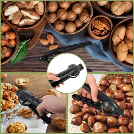 Pince à châtaignes inox multifonction, ouvre-châtaignes et coupe-fruits à coque pour noix et amandes (1/4)