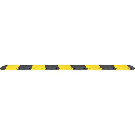 Ralentisseur en Caoutchouc Noir, Jaune RS PRO, 430mm, Haute visibilité ( Prix pour 1 )