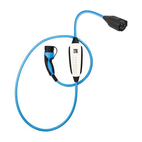 Chargeur de voiture Nrgkick 32A PURE 5 m, 22 kW, bleu Wi-Fi