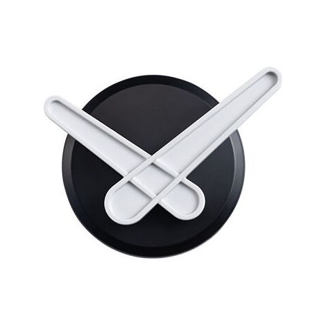 Black - Simple Clock Hook, Wall Hook, Adhesive Hook, Key Hook, No Drilling Required, Hook for Small Items, 2 Pieces (1/5)