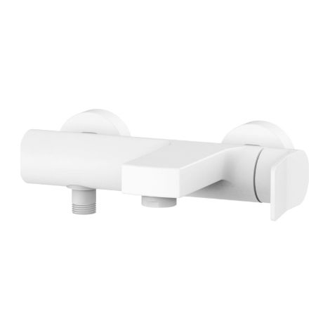 Wannenbatterie mit Umsteller Serie Paffoni Tilt TI022BO Messing - Opak Weiß (1/3)