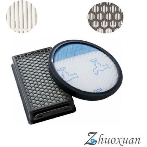 Kit de filtres pour aspirateurs cycloniques compacts Rowenta, Moulinex et Tefal (alternative à ZR005901) (1/4)