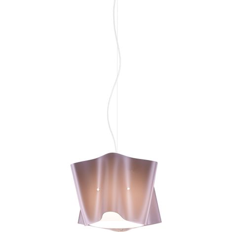 Sospensione Moderna Folio Polilux ® Pink Metal E Metallo Cromo 1 Luce E27 (1/2)