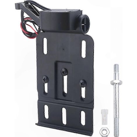 Support de plaque d'immatriculation moto à LED avec fixation latérale télescopique et pliable et éclairage LED intégré (1/5)