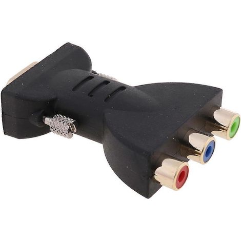 Adaptateur VGA vers AV, Convertisseur VGA en 3 RCA pour Vidéo Composante (1/5)